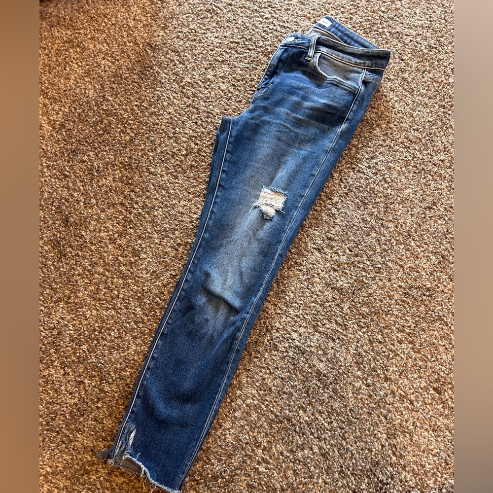 Flying Monkey mid rise frayed hem jeans